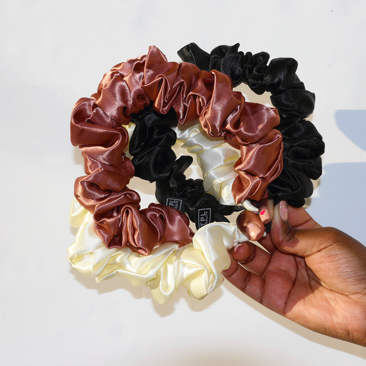 SILK BUBBLE HEADBAND 3-Pack | 100% Pure Silk Scrunchie Headbands